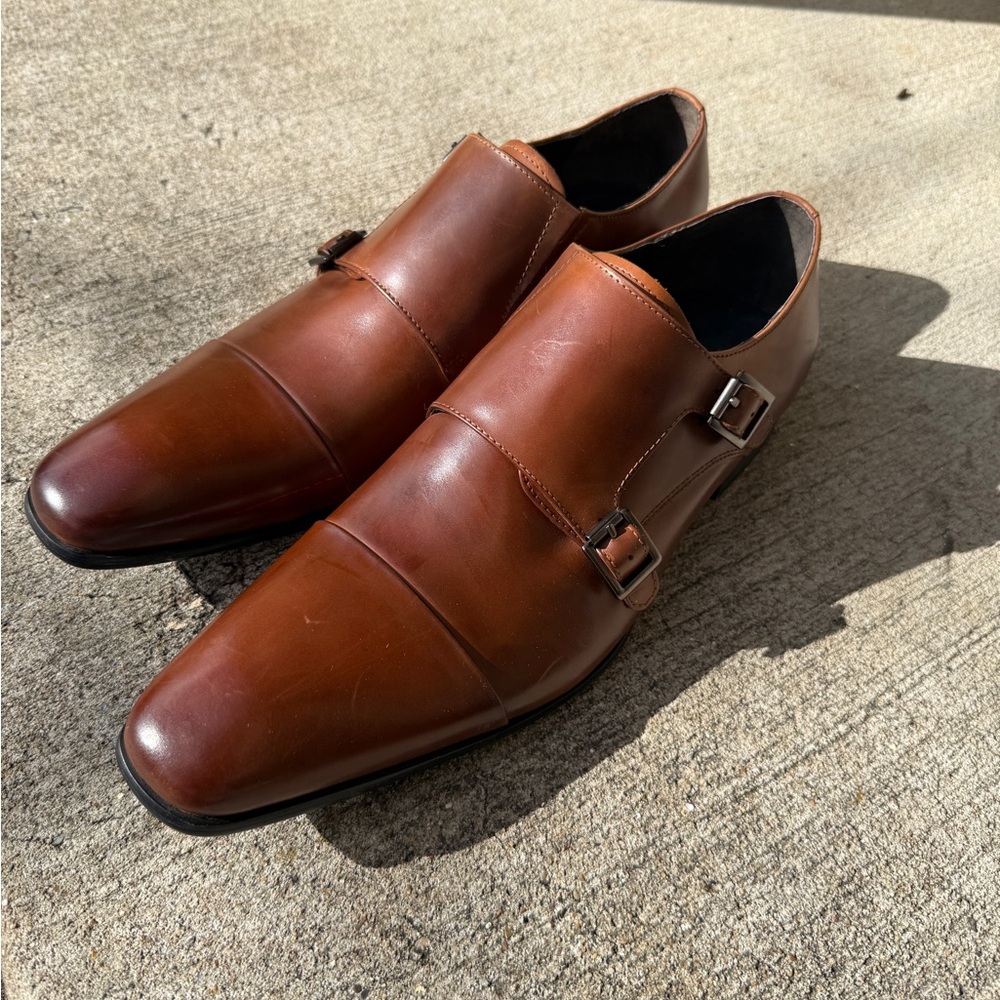 Kenneth Cole New York Brown Monk Strap Shoes - Picture 3 of 5